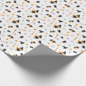 Halloween Kawaii Retro Witch Disco Ball Geschenkpapier (Ecke)