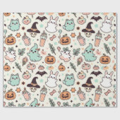 Halloween Kawii Pastel Geschenkpapier (Flach)