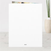 Halloween Keeshond mit Pumpkins Beängstigend Karte (Rückseite)