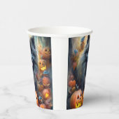 Halloween Keeshond mit Pumpkins Beängstigend Pappbecher (Rechts)