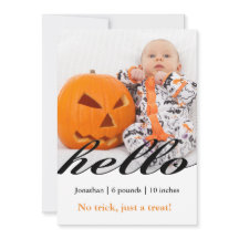 Halloween kein Trick nur ein Leckerei Baby Foto