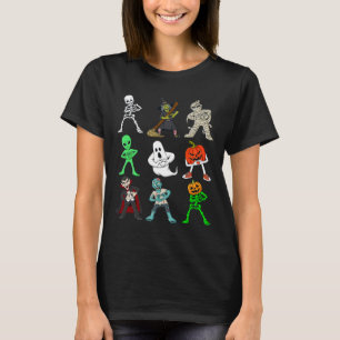 Halloween Keke tanzt Skelett und Monster Boys T-Shirt