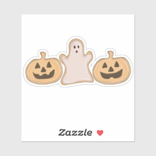 Halloween-Kekse Aufkleber (Blatt)