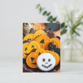 Halloween-Kekse Postkarte (Stehend Vorderseite)