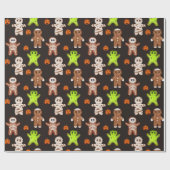 Halloween-Keksmuster-Geschenkpapier Geschenkpapier (Flach)