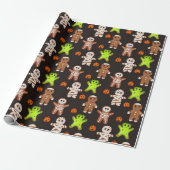 Halloween-Keksmuster-Geschenkpapier Geschenkpapier (Ungerollt)