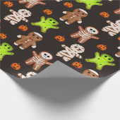 Halloween-Keksmuster-Geschenkpapier Geschenkpapier (Ecke)