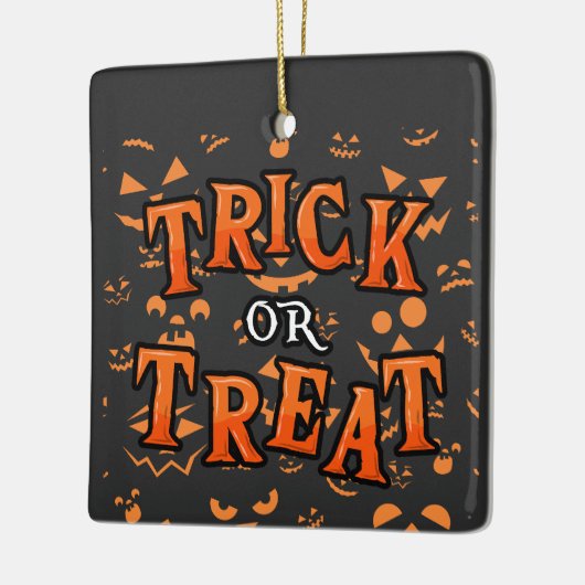 Halloween-Keramik für Trick- oder Treatschmuck Keramikornament (Links)