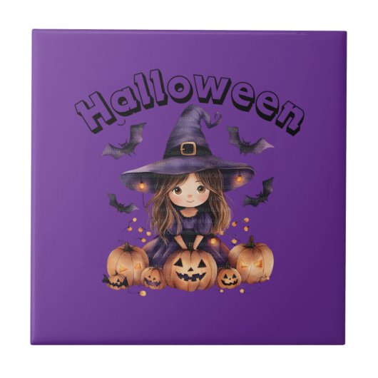 Halloween Keramik Tile Dekoration Fliese (Vorderseite)