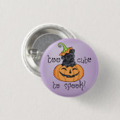 Halloween Kerry Blue Terrier Button (Vorne & Hinten)