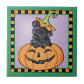 Halloween Kerry Blue Terrier Fliese (Vorderseite)