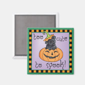 Halloween Kerry Blue Terrier Magnet (Vorderseite/Rückseite)