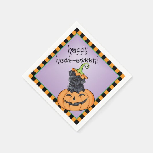 Halloween Kerry Blue Terrier Serviette (Ecke)