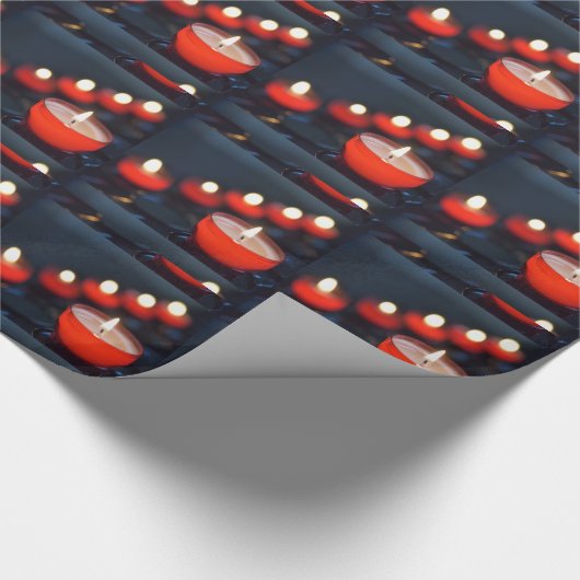 Halloween-Kerzen Geschenkpapier (Ecke)