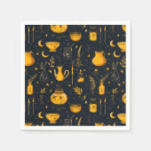 Halloween-Kessel und -Tränke Serviette (Vorderseite)