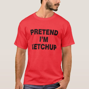 Halloween Ketchup Kostüme Matching Ketchup Couple T-Shirt