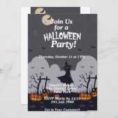 Halloween-Kid-Party Einladung (Vorne/Hinten)