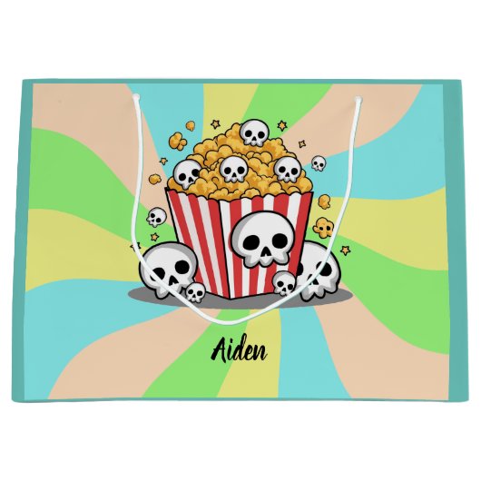 Halloween-Kidnername Lollies Große Geschenktüte (Vorderseite)