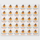 Halloween Kids benennen Kind's Geburtstag personal Geschenkpapier (Flach)