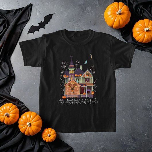 Halloween-Kid's Black T-Shirt