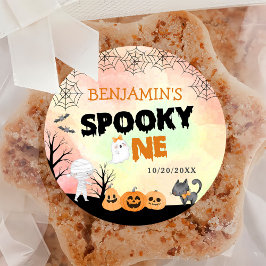 Halloween Kids Costume 1. Geburtstag Party Runder Aufkleber