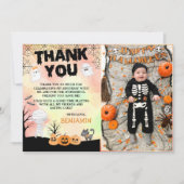 Halloween Kids Costume Geburtstagsparty Dankeskarte (Vorderseite)