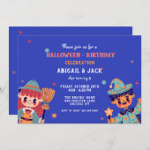 Halloween Kids Einladung (Vorne/Hinten)