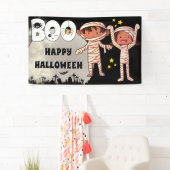 Halloween-Kids-Friedhofboje Vollmond Banner (Insitu)