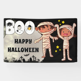 Halloween-Kids-Friedhofboje Vollmond Banner