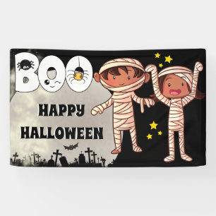 Halloween-Kids-Friedhofboje Vollmond Banner