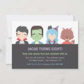 Halloween Kids Monster Geburtstagsparty Einladunge Einladung (Vorderseite)