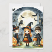 Halloween Kids Party Einladung (Rückseite)