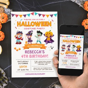 Halloween Kids Party Einladung