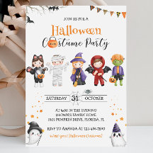 Halloween Kids Party Einladung