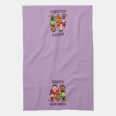 Halloween Kids-Party für Niedliche Kostüme Geschirrtuch (Vertikal)