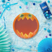 Halloween Kids Party Pumpkin Paper Plate Pappteller (Party)