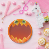 Halloween Kids Party Pumpkin Paper Plate Pappteller (Party)