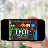 Halloween Kids Pumpkin Painting Party Einladung