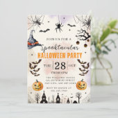 Halloween Kids Spooktacular Party Invitation Einladung (Stehend Vorderseite)