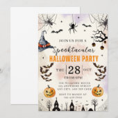 Halloween Kids Spooktacular Party Invitation Einladung (Vorne/Hinten)
