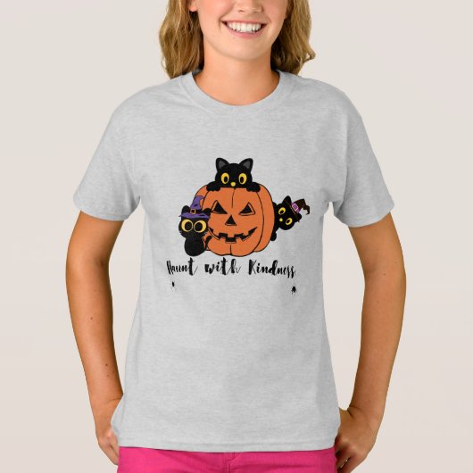 Halloween Kids T - Shirt "Echt mit Freundlichkeit" (Vorderseite)