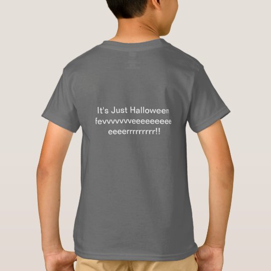 Halloween Kids T - Shirt (Text anpassen ) (Rückseite)