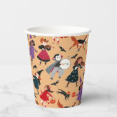 Halloween-Kids-Vollversion-Kostümorange Pappbecher (Vorderseite)