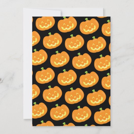 Halloween Kids Zombies Pumpkin Ghost Spooky Party Einladung (Rückseite)