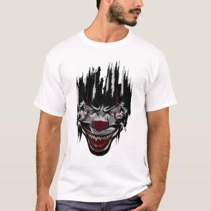 Halloween Killer Clown Mime Harlequin Beängstigend T-Shirt