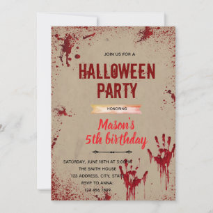 Halloween-Killer-Party-Einladung Einladung