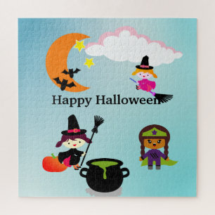Halloween-Kinder Puzzle