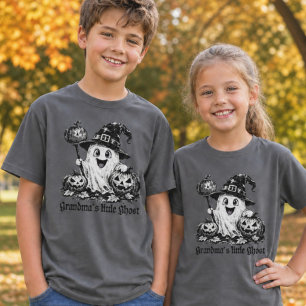Halloween-Kinder-Shirt für Omas kleinen Geist T-Shirt