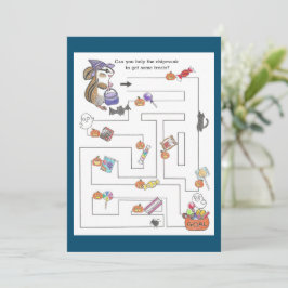 Halloween Kinder Spaß Animation Maze Coloring Seit Feiertagskarte