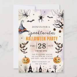 Halloween-Kinder-Spooktacular-Party-Einladung Einladung